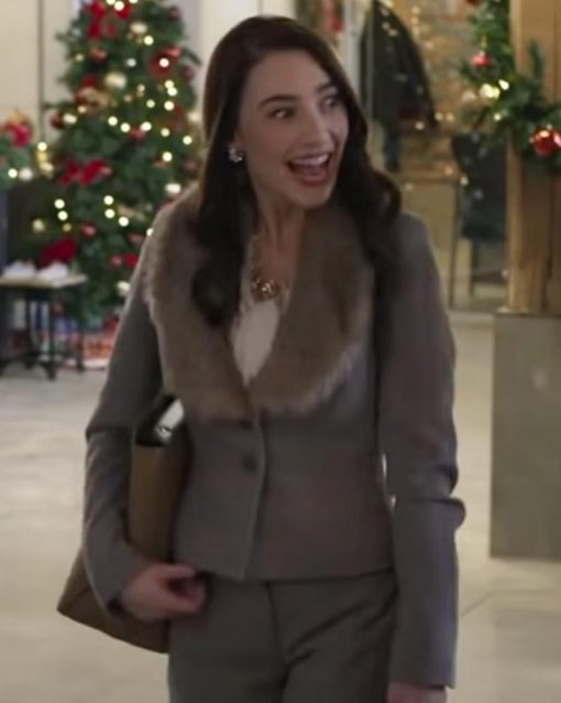 Fixing Up Christmas Natalie Dreyfuss Grey Blazer