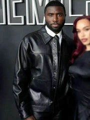 Nemesis 2026 Premiere Y’lan Noel Black Leather Jacket