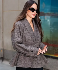 NYC Olivia Munn Peplum Blazer