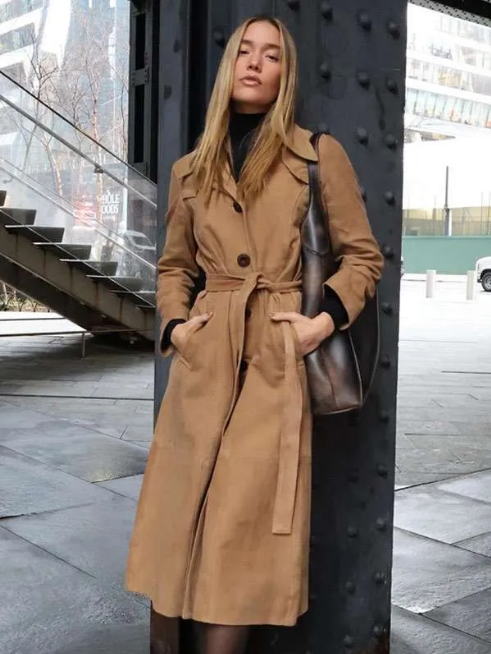 New York City 2026 Olivia Ponton Brown Coat