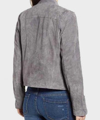 Supergirl S06 Nia Nal Grey Suede Jacket