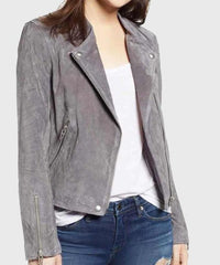 Supergirl S06 Nia Nal Grey Suede Jacket
