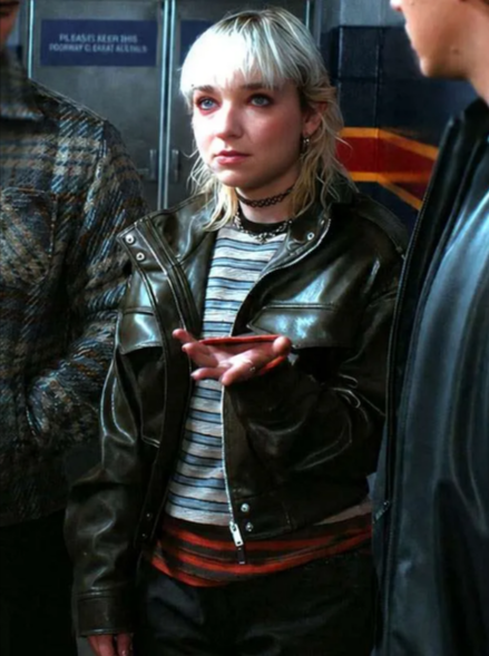 Off Campus 2026 Jules Logan Leather Jacket