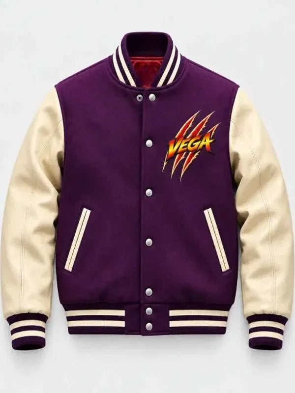 Vega Street Fighter World Warrior Varsity Jacket