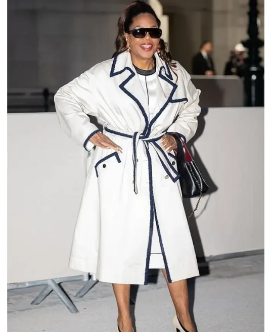 PFW Oprah Winfrey White Coat