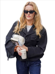 PFW 2026 Sarah Pidgeon Black Jacket