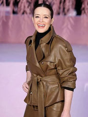 PFW Claire Foy Leather Jacket