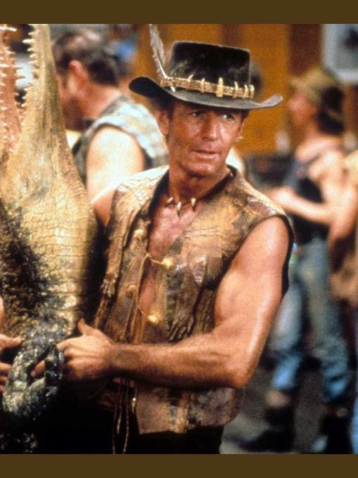 Paul Hogan Crocodile Dundee Leather Vest