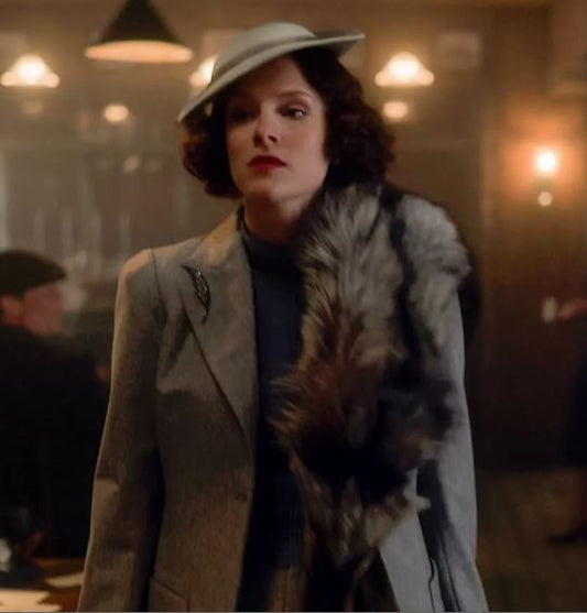 Peaky Blinders Ada Shelby S06 Grey Blazer
