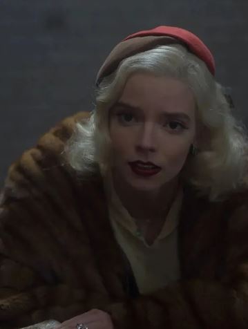 Peaky Blinders S06 Anya Taylor Joy Brown Fur Coat