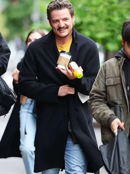 Materialists Pedro Pascal Black Coat