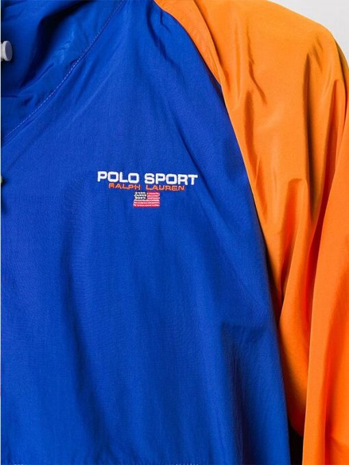 Polo Ralph Lauren Contrast-Sleeve Hooded Cotton Jacket