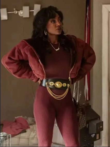 Power Book III Raising Kanan Raquel Thomas Maroon Jacket
