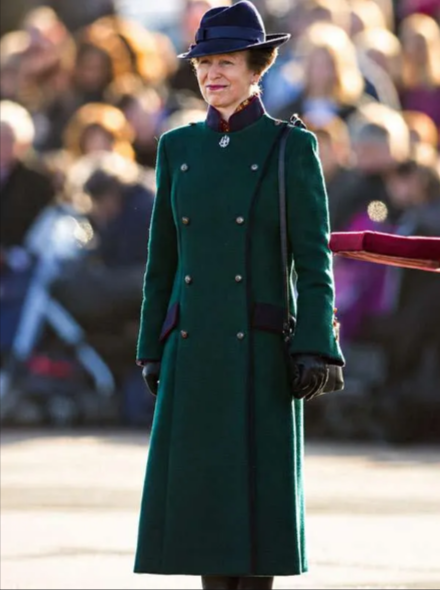 Princess Anne Anzac Day 2026 Green Coat