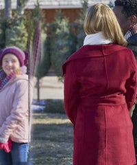 Project Christmas Wish Lucy Maroon Coat