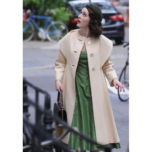The Marvelous Mrs. Maisel Rachel Brosnahan Beige Coat