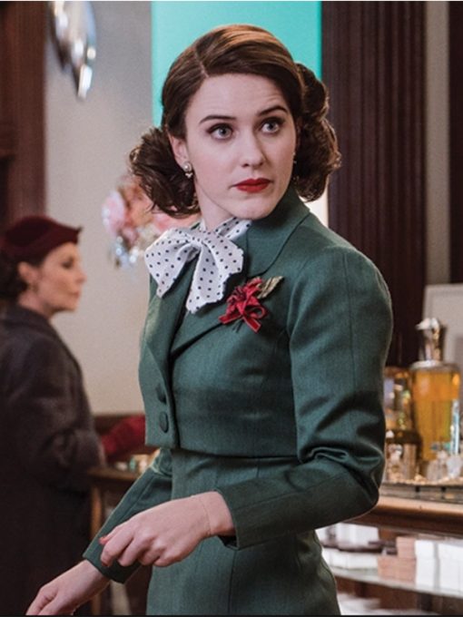 The Marvelous Mrs. Maisel S04 Miriam Maisel Green Cropped Jacket