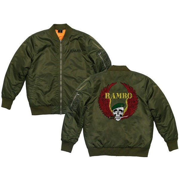 Rambo 5 Last Blood Skull Green Bomber Jacket