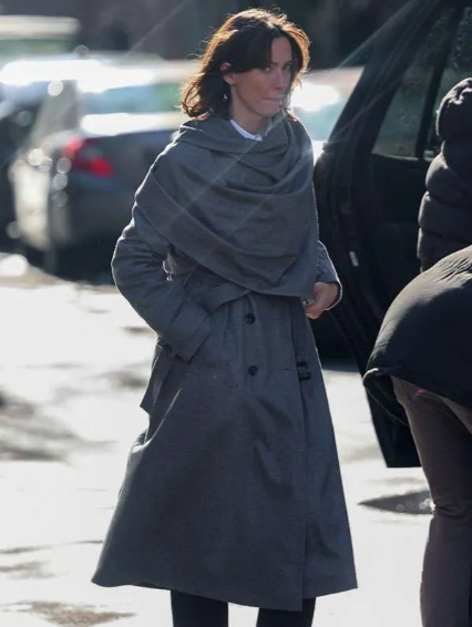 The Beauty Rebecca Hall Grey Coat