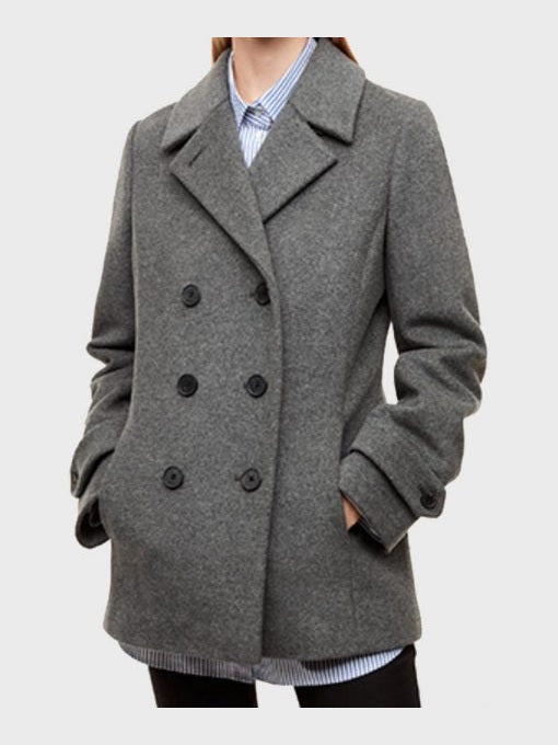 Riverdale S02 Betty Cooper Grey Double-Breasted Coat