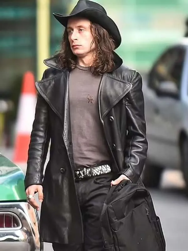5lbs of Pressure Rory Culkin Leather Coat