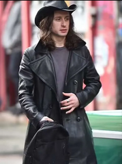 5lbs of Pressure Rory Culkin Leather Coat