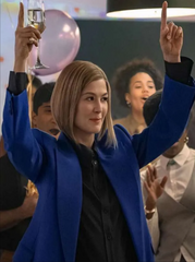 Ladies First 2026 Rosamund Pike Blue Blazer