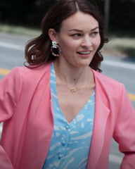 Cupid for Christmas Melanie Stone Pink Coat