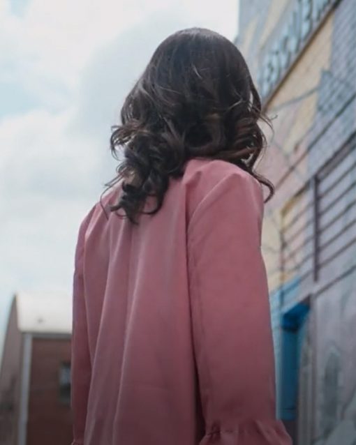 Cupid for Christmas Melanie Stone Pink Coat