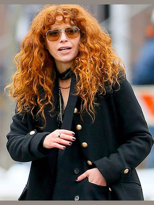Russian Doll Season 2 Natasha Lyonne Black Wool Coat