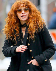 Russian Doll Season 2 Natasha Lyonne Black Wool Coat
