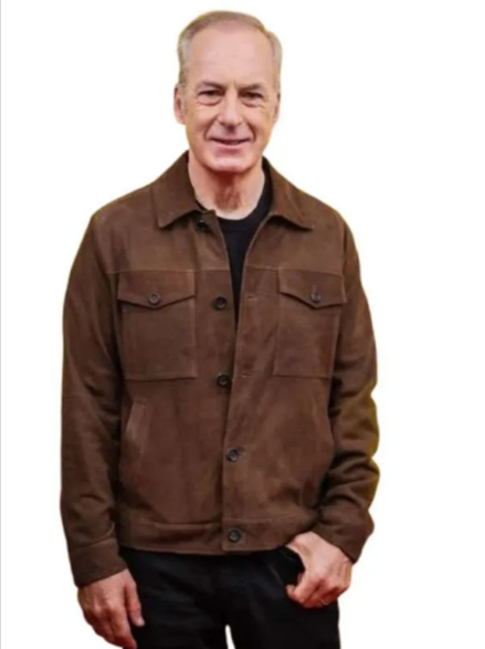 SXSW 2026 Bob Odenkirk Brown Suede Jacket