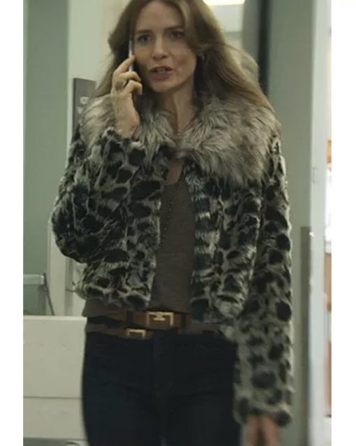 You Season 3 Dottie Quinn Leopard Fur Jacket