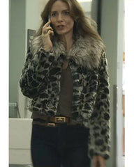 You Season 3 Dottie Quinn Leopard Fur Jacket