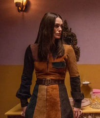 Misbehaviour Keira Knightley Suede Leather Coat