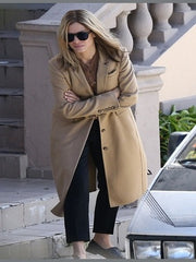 Sandra Bullock Beige Long Coat