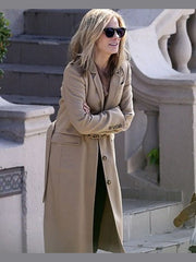 Sandra Bullock Beige Long Coat