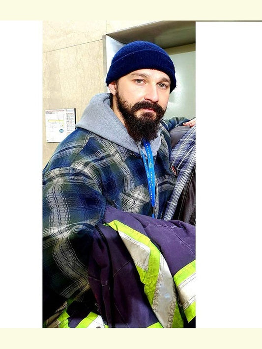 Shia LaBeouf Pieces of a Woman Plaid Jacket