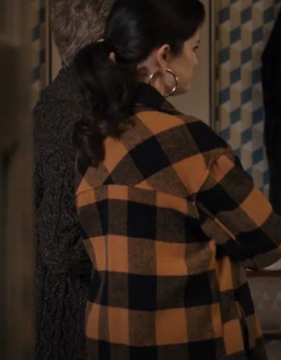 Selena Gomez Only Murders In The Building Mabel Plaid Coat