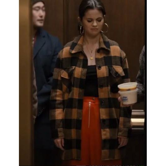 Selena Gomez Only Murders In The Building Mabel Plaid Coat