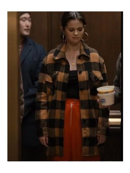 Selena Gomez Only Murders In The Building Mabel Plaid Coat