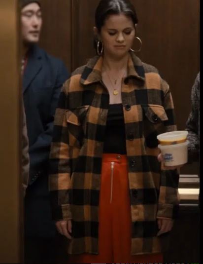 Selena Gomez Only Murders In The Building Mabel Plaid Coat
