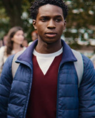 Sex Education S03 Jackson Marchetti Quilted Jacket