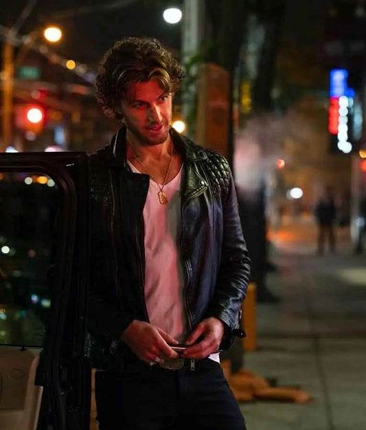 Sex/Life Brad Simon Black Leather Jacket