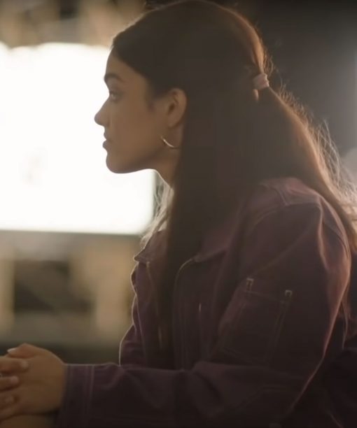 Shazam 2 Rachel Zegler Purple Jacket