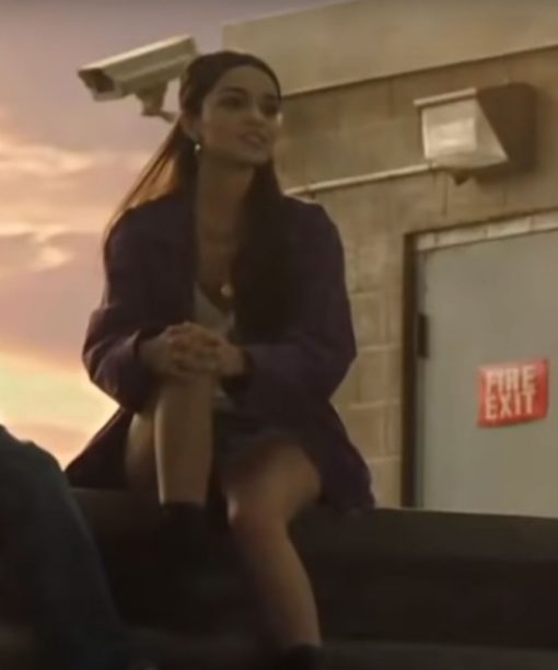 Shazam 2 Rachel Zegler Purple Jacket