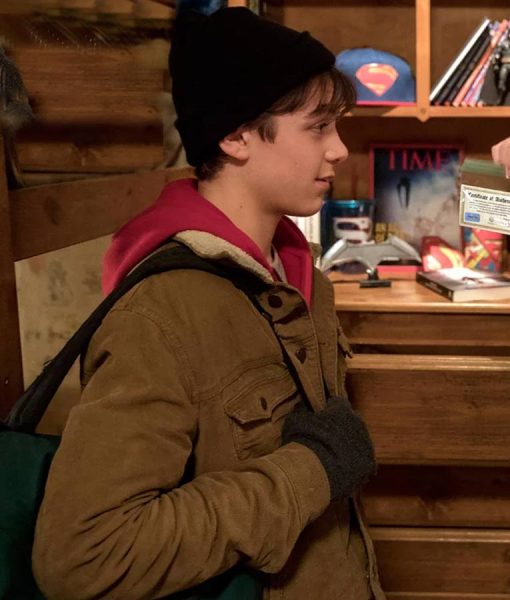 Shazam Asher Angel Brown Jacket