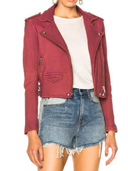 The Woman In The House Season Lisa Red Leather jacket