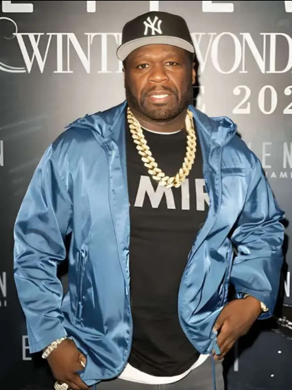 50 Cent New Year’s Eve Blue Jacket