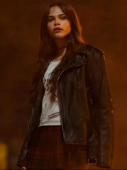 Ariana Greenblatt Fear Street Prom Queen Leather Jacket